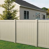 Fence Daddy Tan Vinyl Fence image